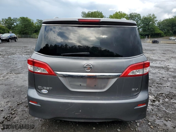 2016 Nissan Quest SV with VIN JN8AE2KP0G9152446, listed as a Copart auction lot 63547363 with 134,059 mi miles. Bid and sale history available at carsss.com. Image 6.