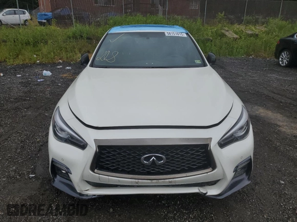 2020 Infiniti Q50 Luxe with VIN JN1EV7AR1LM254054, listed as a Copart auction lot 58151015 with 80,226 mi miles and Salvage title. Bid and sale history available at DreamBid. Image 5.