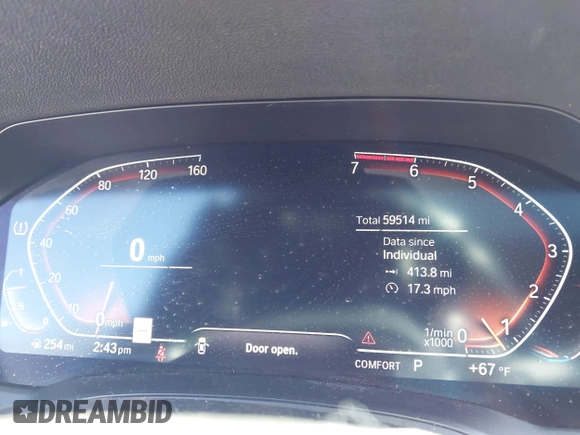 2019 BMW 3 Series 330i xDrive with VIN WBA5R7C59KFH30971, listed as a IAAI auction lot 42005244 with 59,514 mi miles and . Bid and sale history available at DreamBid. Image 7.