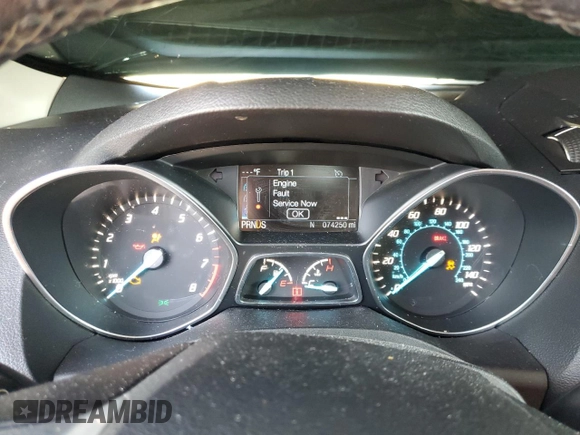 2016 Ford Escape Titanium with VIN 1FMCU0J99GUB83458, listed as a Copart auction lot 48828195 with 74,250 mi miles and Salvage Title. Bid and sale history available at carsss.com. Image 9.