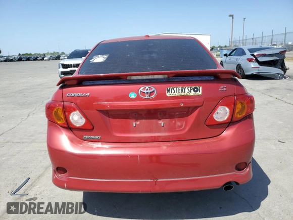 2010 Toyota Corolla with VIN 2T1BU4EE8AC478960, listed as a Copart auction lot 54344565 with 95,812 mi miles and Salvage Title. Bid and sale history available at DreamBid. Image 6.