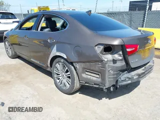 2014 Kia Cadenza Premium with VIN KNALN4D70E5152333, listed as a IAAI auction lot 42047660 with 107,686 mi miles. Bid and sale history available at carsss.com. Image 3.
