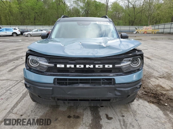 2021 Ford Bronco Sport Outer Banks with VIN 3FMCR9C61MRB08300, listed as a Copart auction lot 55614415 with 54,230 mi miles and Salvage title. Bid and sale history available at DreamBid. Image 5.