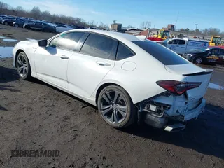 2021 Acura TLX w/A-Spec Package with VIN 19UUB5F59MA013665, listed as a IAAI auction lot 41569907 with 48,429 mi miles. Bid and sale history available at carsss.com. Image 3.