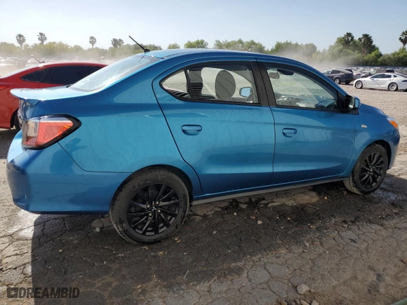 2022 Mitsubishi Mirage G4 ES with VIN ML32FUFJ9NHF03670, listed as a Copart auction lot 52821545 with 65,366 mi miles and Clean Title. Bid and sale history available at carsss.com. Image 3.