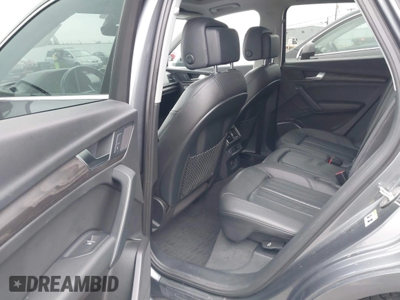 2018 Audi Q5 Premium Plus with VIN WA1BNAFY7J2106037, listed as a IAAI auction lot 41282887 with 81,170 mi miles. Bid and sale history available at carsss.com. Image 8.