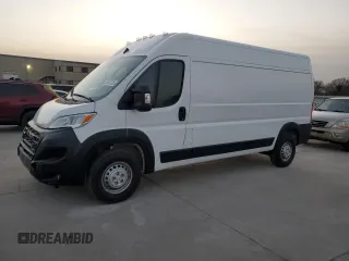 2024 Ram ProMaster Cargo Tradesman with VIN 3C6LRVDG7RE132725, listed as a Copart auction lot 49747225 with 2,020 mi miles and Salvage Title. Bid and sale history available at DreamBid. Image 1.