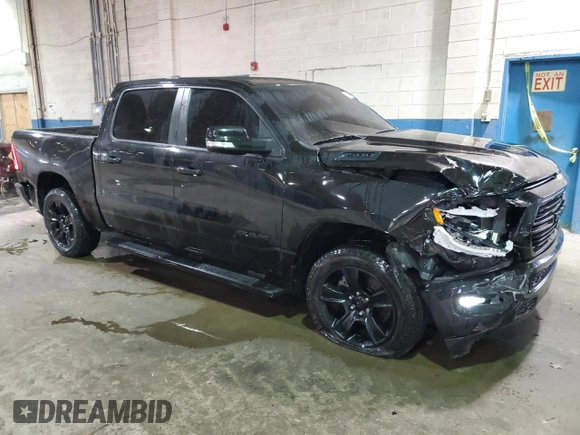 2020 Ram 1500 Big Horn with VIN 1C6RRFFG6LN268280, listed as a Copart auction lot 41741975 with 79,715 mi miles and Salvage Title. Bid and sale history available at carsss.com. Image 4.
