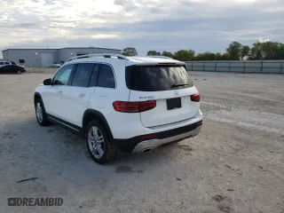 2020 Mercedes-Benz GLB with VIN W1N4M4GB9LW033769, listed as a Copart auction lot 65752892 with 51,326 mi miles. Bid and sale history available at carsss.com. Image 3.