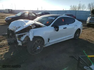 2023 Kia Stinger GT2 with VIN KNAE55LC2P6134667, listed as a Copart auction lot 78519034 with 0 mi miles and Salvage Title. Bid and sale history available at carsss.com. Image 1.