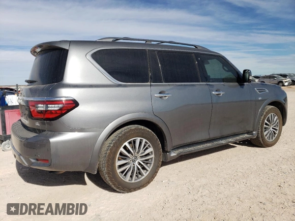 2022 Nissan Armada SL with VIN JN8AY2BD8N9676096, listed as a Copart auction lot 86125944 with 117,106 mi miles and Salvage Title. Bid and sale history available at carsss.com. Image 3.