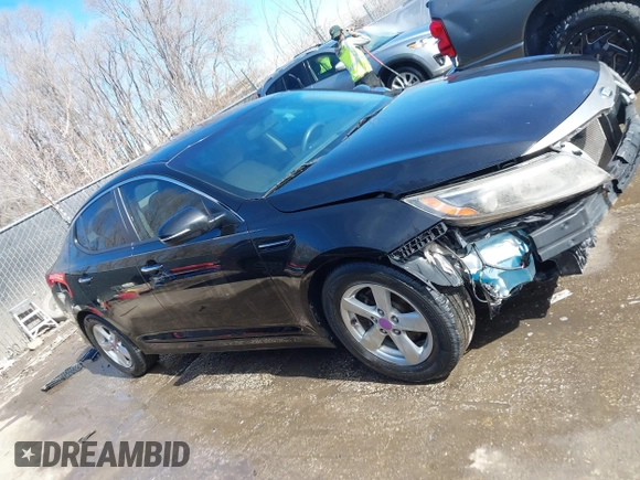 2015 Kia Optima LX with VIN KNAGM4A71F5652818, listed as a IAAI auction lot 41656933 with 251,967 mi miles. Bid and sale history available at carsss.com. Image 13.