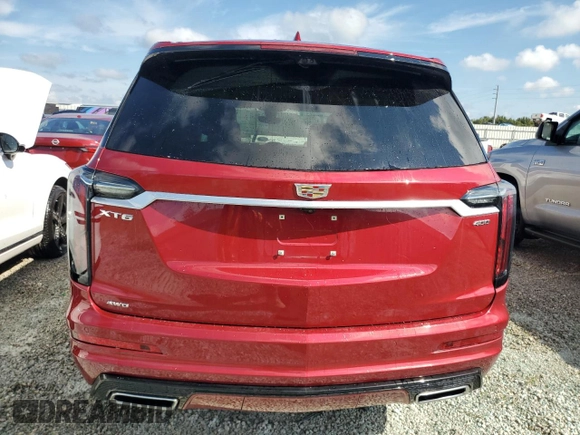 2020 Cadillac XT6 AWD Sport with VIN 1GYKPHRS7LZ125708, listed as a Copart auction lot 73992734 with 0 mi miles and Non Repairable. Bid and sale history available at carsss.com. Image 6.