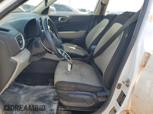 2021 Hyundai Venue SEL with VIN KMHRC8A37MU086732, listed as a Copart auction lot 59183105 with 104,202 mi miles and Salvage title. Bid and sale history available at DreamBid. Image 7.