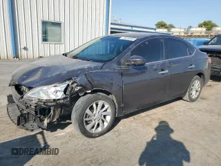 2015 Nissan Sentra S with VIN 3N1AB7AP1FY367574, listed as a Copart auction lot 75416544 with 153,279 mi miles and Salvage Title. Bid and sale history available at carsss.com. Image 1.