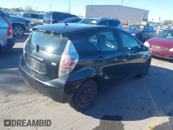 2013 Toyota Prius One with VIN JTDKDTB34D1550078, listed as a IAAI auction lot 42214172 with 210,756 mi miles and . Bid and sale history available at carsss.com. Image 4.