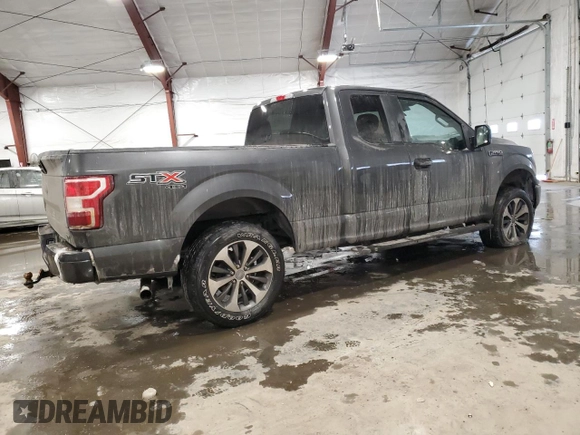 2019 Ford F-150 XL with VIN 1FTEX1EP2KKF06966, listed as a Copart auction lot 44263605 with 82,600 mi miles and Non Repairable. Bid and sale history available at carsss.com. Image 3.