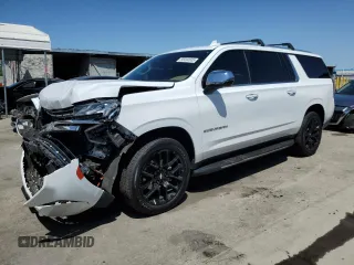 2022 Chevrolet Suburban Premier with VIN 1GNSKFKTXNR242544, listed as a Copart auction lot 58444605 with 49,238 mi miles and Salvage title. Bid and sale history available at DreamBid. Image 1.