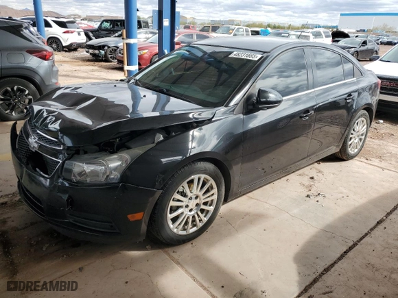 2014 Chevrolet Cruze ECO with VIN 1G1PJ5SB2E7394275, listed as a Copart auction lot 48231665 with 82,838 mi miles and Salvage Title. Bid and sale history available at carsss.com. Image 1.