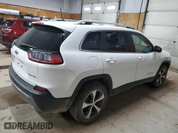 2021 Jeep Cherokee Limited with VIN 1C4PJMDX3MD229961, listed as a Copart auction lot 58668185 with 33,092 mi miles and Clean title. Bid and sale history available at DreamBid. Image 3.