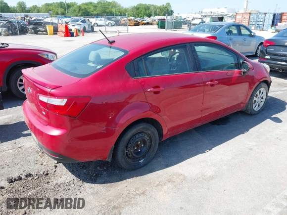 2014 Kia Rio LX with VIN KNADM4A32E6334330, listed as a IAAI auction lot 42239542 with 134,314 mi miles and . Bid and sale history available at DreamBid. Image 4.