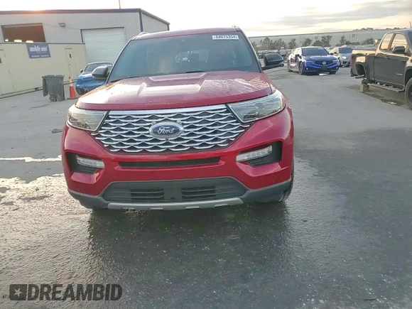 2020 Ford Explorer Platinum with VIN 1FM5K8HC7LGB80498, listed as a Copart auction lot 84075354 with 53,302 mi miles and Salvage Title. Bid and sale history available at carsss.com. Image 14.