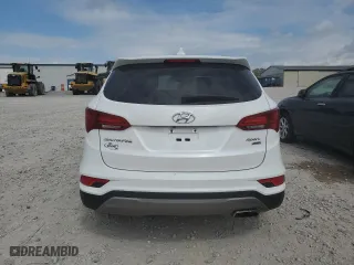 2017 Hyundai Santa Fe Sport 2.4L with VIN 5XYZTDLB8HG429993, listed as a Copart auction lot 51822855 with 221,307 mi miles and Clean Title. Bid and sale history available at carsss.com. Image 6.