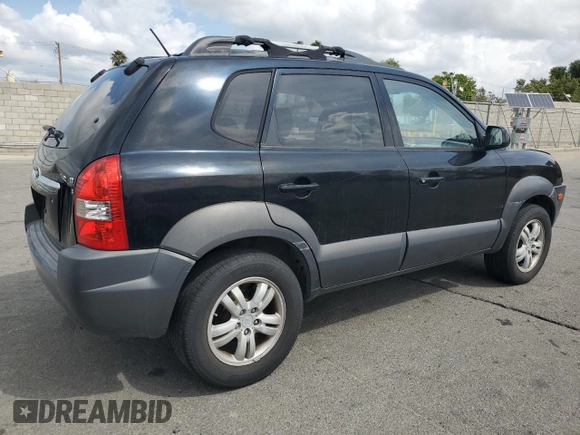 2006 Hyundai Tucson GLS with VIN KM8JN12D46U361496, listed as a Copart auction lot 51490215 with 184,077 mi miles and Clean Title. Bid and sale history available at carsss.com. Image 3.