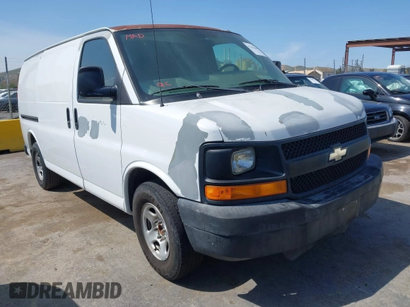 2005 Chevrolet Express Cargo with VIN 1GCFG15T651238970, listed as a IAAI auction lot 42141600 with 138,534 mi miles and . Bid and sale history available at DreamBid. Image 1.