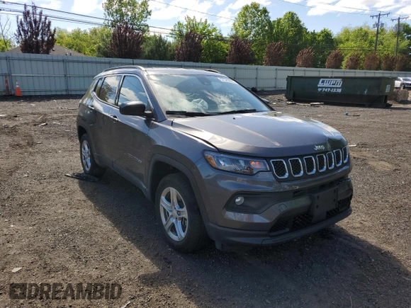 2023 Jeep Compass Latitude с VIN 3C4NJDBNXPT561208, выставлен на аукционе Copart как лот 57342895 с пробегом 17 386 миль миль и Списание • Salvage title. История ставок и продаж доступна на DreamBid. Изображение 4.