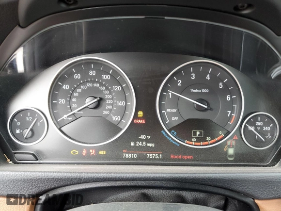 2017 BMW 3 Series 340i xDrive with VIN WBA8B7C54HK704017, listed as a Copart auction lot 88069165 with 78,810 mi miles and Salvage Title. Bid and sale history available at carsss.com. Image 9.