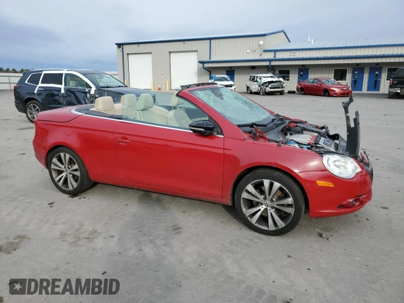 2008 Volkswagen Eos 3.2L with VIN WVWDB71F48V017874, listed as a Copart auction lot 78620394 with 87,975 mi miles and Salvage Title. Bid and sale history available at DreamBid. Image 4.