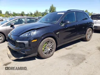 2017 Porsche Cayenne S E-Hybrid with VIN WP1AE2A22HLA68634, listed as a Copart auction lot 63874754 with 44,787 mi miles and Salvage title. Bid and sale history available at DreamBid. Image 1.