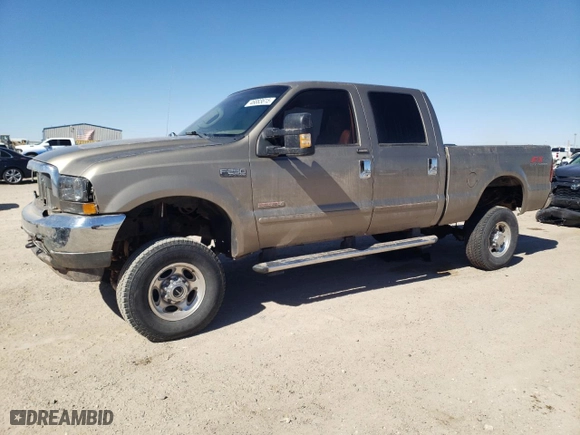 2004 Ford Super Duty F-250 XL with VIN 1FTNW21P04EA05364, listed as a Copart auction lot 46883615 with 229,273 mi miles and Salvage Title. Bid and sale history available at carsss.com. Image 1.
