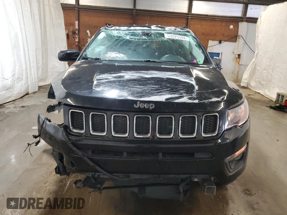 2018 Jeep Compass Altitude with VIN 3C4NJDBBXJT131563, listed as a Copart auction lot 53225344 with 85,060 mi miles and Salvage Title. Bid and sale history available at carsss.com. Image 5.