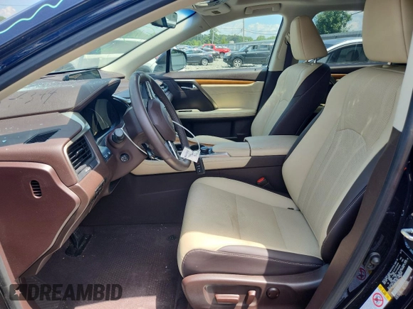 2019 Lexus RX 350 with VIN 2T2BZMCA6KC196668, listed as a Copart auction lot 64457165 with 43,215 mi miles and Salvage title. Bid and sale history available at DreamBid. Image 7.