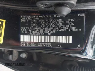 2010 Toyota Highlander Limited with VIN 5TDYK3EH1AS001539, listed as a IAAI auction lot 42426193 with 187,630 mi miles and . Bid and sale history available at DreamBid. Image 9.