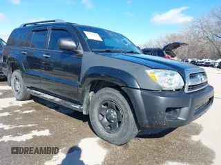 2006 Toyota 4Runner SR5 with VIN JTEZU14R260083445, listed as a IAAI auction lot 41734422 with 201,434 mi miles and . Bid and sale history available at DreamBid. Image 1.