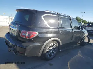 2020 Nissan Armada SL with VIN JN8AY2NC1L9619173, listed as a Copart auction lot 58111894 with 89,269 mi miles and Salvage Title. Bid and sale history available at carsss.com. Image 3.