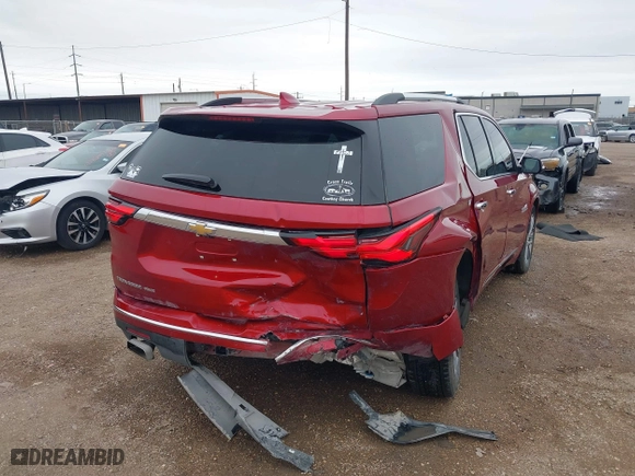2023 Chevrolet Traverse High Country with VIN 1GNEVNKW7PJ221810, listed as a IAAI auction lot 41215676 with 26,020 mi miles. Bid and sale history available at carsss.com. Image 6.