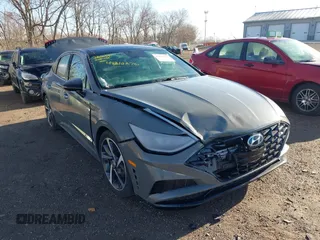 2021 Hyundai Sonata SEL Plus with VIN 5NPEJ4J2XMH069667, listed as a IAAI auction lot 41812876 with 69,326 mi miles and . Bid and sale history available at DreamBid. Image 1.
