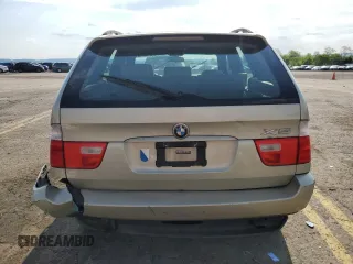 2003 BMW X5 3.0i with VIN 5UXFA53533LV83760, listed as a Copart auction lot 54744234 with 0 mi miles and Salvage Title. Bid and sale history available at carsss.com. Image 6.