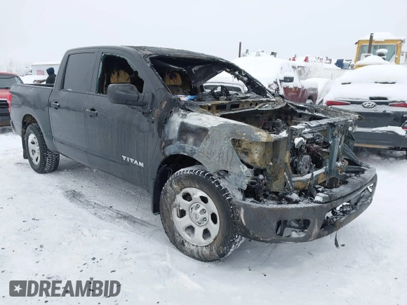 2017 Nissan Titan S with VIN 1N6AA1EJ8HN554987, listed as a IAAI auction lot 41517292 with Not Provided miles. Bid and sale history available at carsss.com. Image 1.