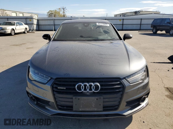 2017 Audi A7 Premium Plus with VIN WAUW3AFC2HN051875, listed as a Copart auction lot 43174955 with 125,521 mi miles and Salvage Title. Bid and sale history available at carsss.com. Image 5.