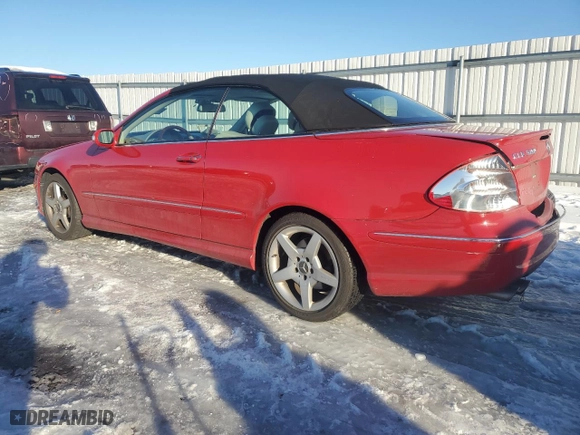 2006 Mercedes-Benz CLK-Class 5.0L with VIN WDBTK75G46T065994, listed as a Copart auction lot 87598525 with 65,703 mi miles and Salvage Title. Bid and sale history available at carsss.com. Image 2.