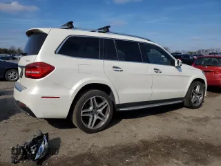 2019 Mercedes-Benz GLS 550 with VIN 4JGDF7DE0KB222488, listed as a Copart auction lot 44737695 with 86,977 mi miles and Salvage title. Bid and sale history available at DreamBid. Image 3.