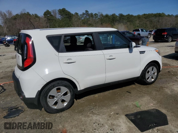 2016 Kia Soul with VIN KNDJN2A26G7316134, listed as a Copart auction lot 51248365 with 48,369 mi miles and Salvage Title. Bid and sale history available at carsss.com. Image 3.