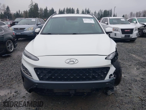 2022 Hyundai Kona Limited with VIN KM8K5CA3XNU811739, listed as a IAAI auction lot 41271588 with 50,007 mi miles and . Bid and sale history available at DreamBid. Image 13.
