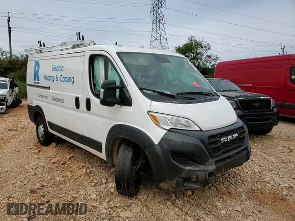 2023 Ram ProMaster Cargo with VIN 3C6LRVAG6PE576888, listed as a Copart auction lot 71168204 with Not Provided miles and Salvage Title. Bid and sale history available at DreamBid. Image 11.