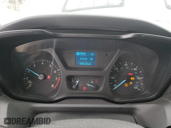 2016 Ford Transit Wagon XL with VIN 1FMZK1YM0GKA42001, listed as a Copart auction lot 44488315 with 106,634 mi miles and Salvage Title. Bid and sale history available at carsss.com. Image 9.